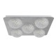 Searchlight-32511-5SI - Celestia - LED Silver Leaf & Acrylic 5 Light Flush