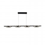 Space - Black LED 4 Light over Island Fitting