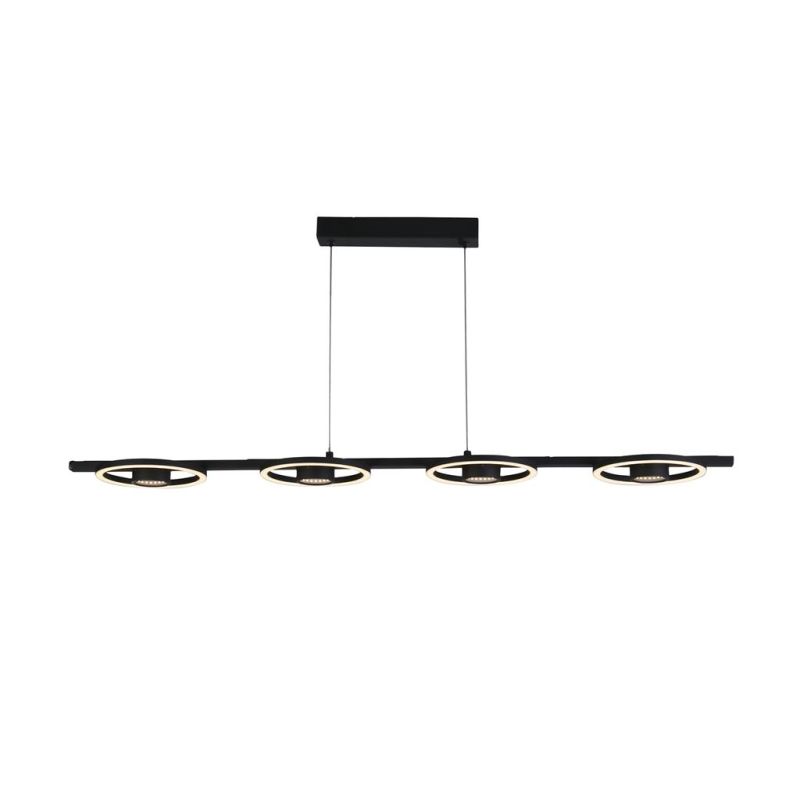 Searchlight-32804-4BK - Space - Black LED 4 Light over Island Fitting