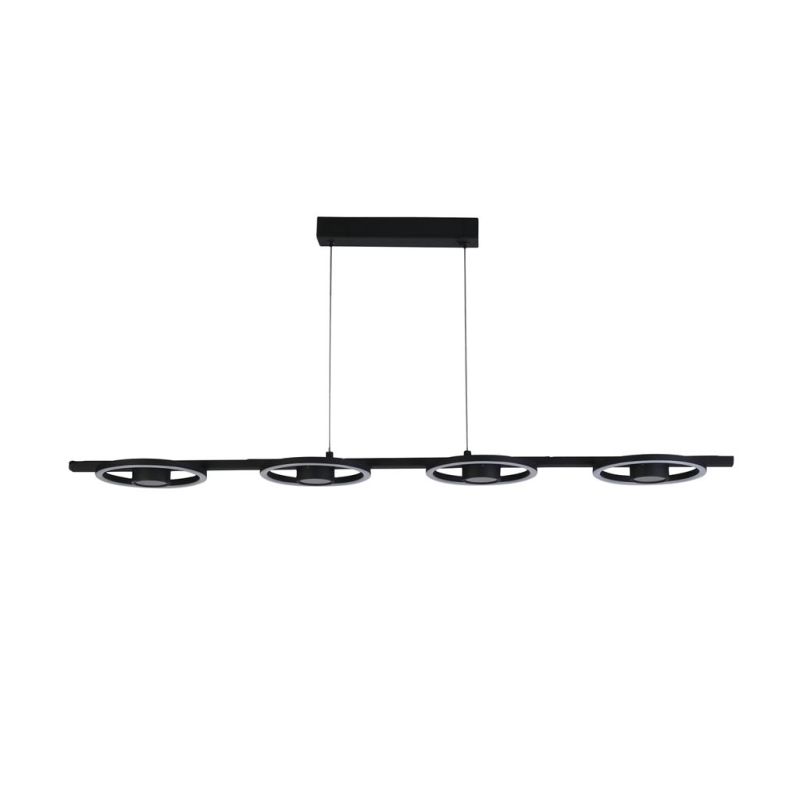 Searchlight-32804-4BK - Space - Black LED 4 Light over Island Fitting