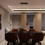 Space - Black LED 4 Light over Island Fitting