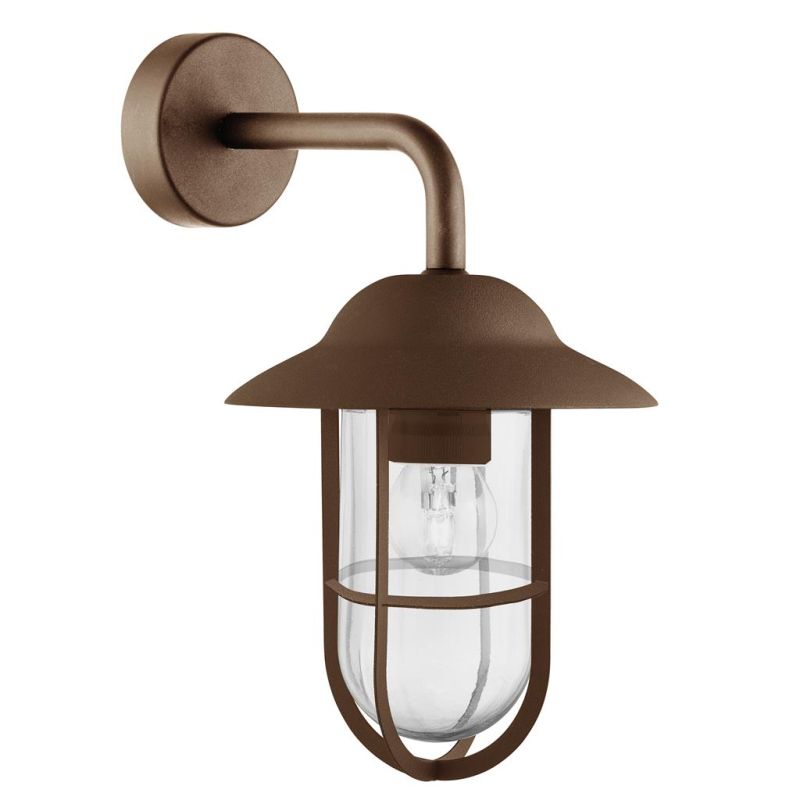 Searchlight-3291RUS - Toronto - Outdoor Rusty Brown Wall Lamp