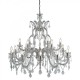 Searchlight-3314-18 - Marie Therese - Crystal & Acrylic 18 Light Chandelier - Chrome