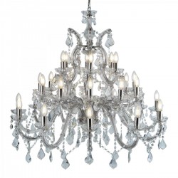 Marie Therese - Crystal & Acrylic 30 Light Chandelier - Chrome Marie Therese - Crystal & Acrylic 30 Light Chandelier - Chrome