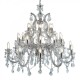 Searchlight-3314-30 - Marie Therese - Crystal & Acrylic 30 Light Chandelier - Chrome