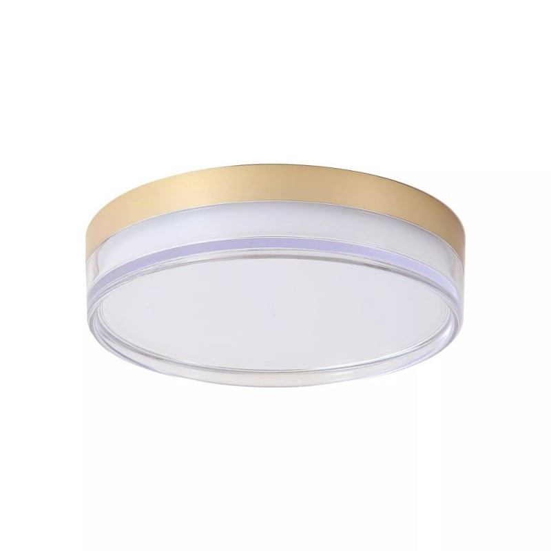 Searchlight-33300GO - Button - Matt Gold CCT Flush with Diffuser IP65