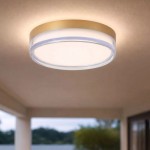 Button - Matt Gold CCT Flush with Diffuser IP65