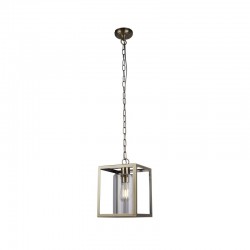 Cage - Antique Brass with Clear Glass Lantern Pendant Cage - Antique Brass with Clear Glass Lantern Pendant