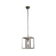 Prism-33407 - Cage - Antique Brass with Clear Glass Lantern Pendant