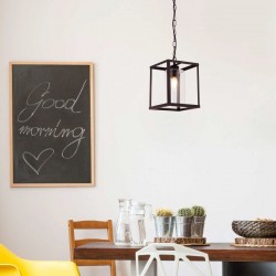 Cage - Black with Clear Glass Lantern Pendant Cage - Black with Clear Glass Lantern Pendant