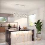 Cage - Satin Silver with 5 Clear Glass over Island Fitting Cage - Satin Silver with 5 Clear Glass over Island Fitting