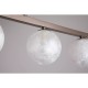 Searchlight-33450-4BZ - Frosty - Bronze 4 Light Semi Flush with Decorative Frosted Glass