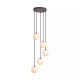 Searchlight-33450-5BZ - Frosty - Bronze 13 Light Centre Fitting with Decorative Frosted Glass