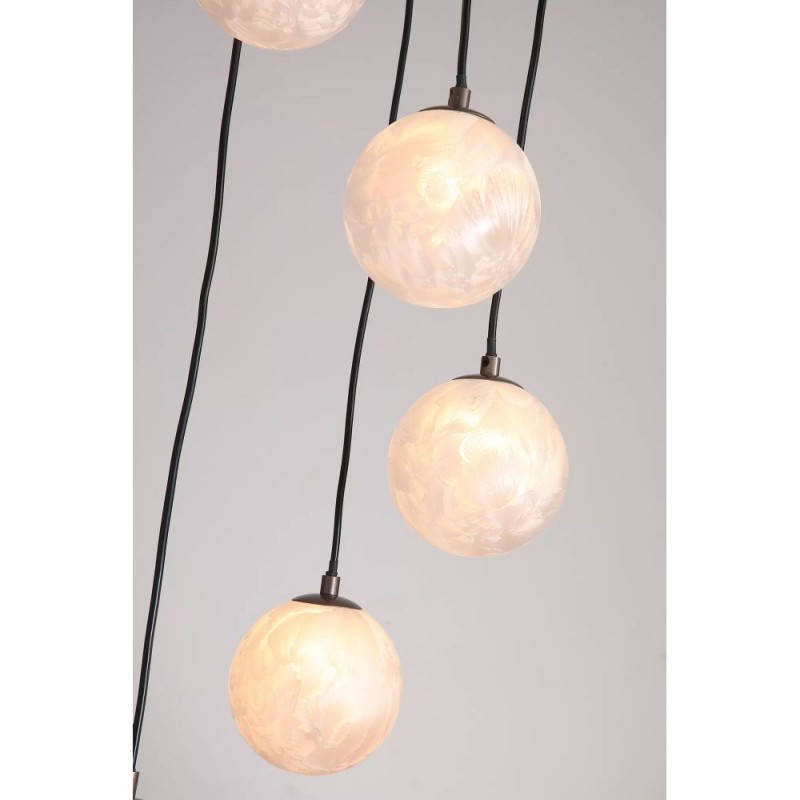 Searchlight-33450-5BZ - Frosty - Bronze 13 Light Centre Fitting with Decorative Frosted Glass