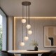 Searchlight-33450-5BZ - Frosty - Bronze 13 Light Centre Fitting with Decorative Frosted Glass