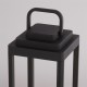 Searchlight-33502-350 - Portobello - Black Rechargeable Lantern Table Lamp IP54