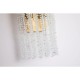 Searchlight-33520-2BZ - Bella - Matt Brass 2 Light Wall Lamp with Crystal