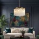 Searchlight-33520-5BZ - Bella - Matt Brass 5 Light Chandelier with Crystal