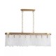 Searchlight-33520-8BZ - Bella - Matt Brass 8 Light over Island Fitting with Crystal