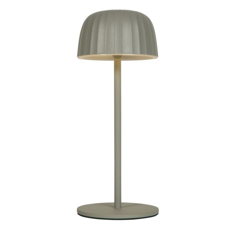 Searchlight-33610GY - Ezra - Grey Rechargeable Table Lamp IP54