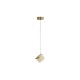 Searchlight-33640SB - Cuboid - Satin Brass LED Pendant with Clear Cubes