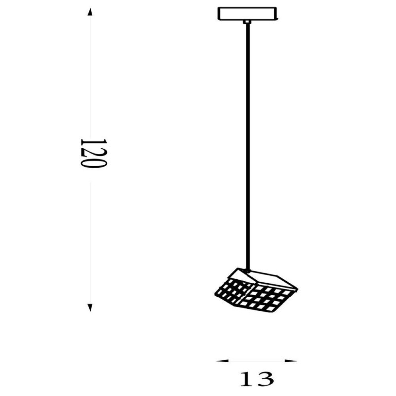 Searchlight-33640SB - Cuboid - Satin Brass LED Pendant with Clear Cubes