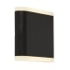 Outdoor - Outdoor - Black Up&Down Wall Lamp with Diffuser Searchlight-3486BK - Outdoor - Black Up&Down Wall Lamp with Diffuser