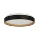 Searchlight-35510-380 - Sorrento - Black & Wood CCT Flush with White Acrylic Diffuser