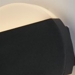 Cavern - Black LED Wall Lamp with White Diffuser IP44 Cavern - Black LED Wall Lamp with White Diffuser IP44