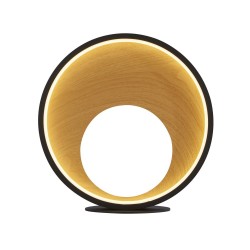 Curio - Wooden & Black LED Table Lamp
