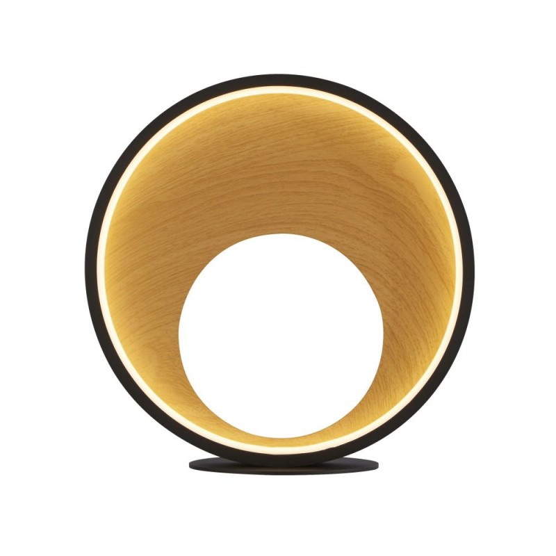 Searchlight-36301-1BK - Curio - Wooden & Black LED Table Lamp