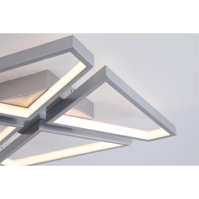 Searchlight-36520SI - Quatro - Satin Silver LED Flush