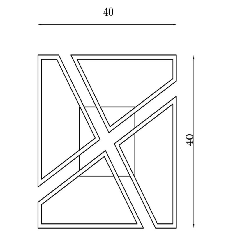 Searchlight-36520SI - Quatro - Satin Silver LED Flush