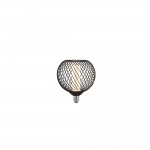 Searchlight - E27 Dimmable Black Wire Mesh Globe Bulb 4.5W - 320 lm