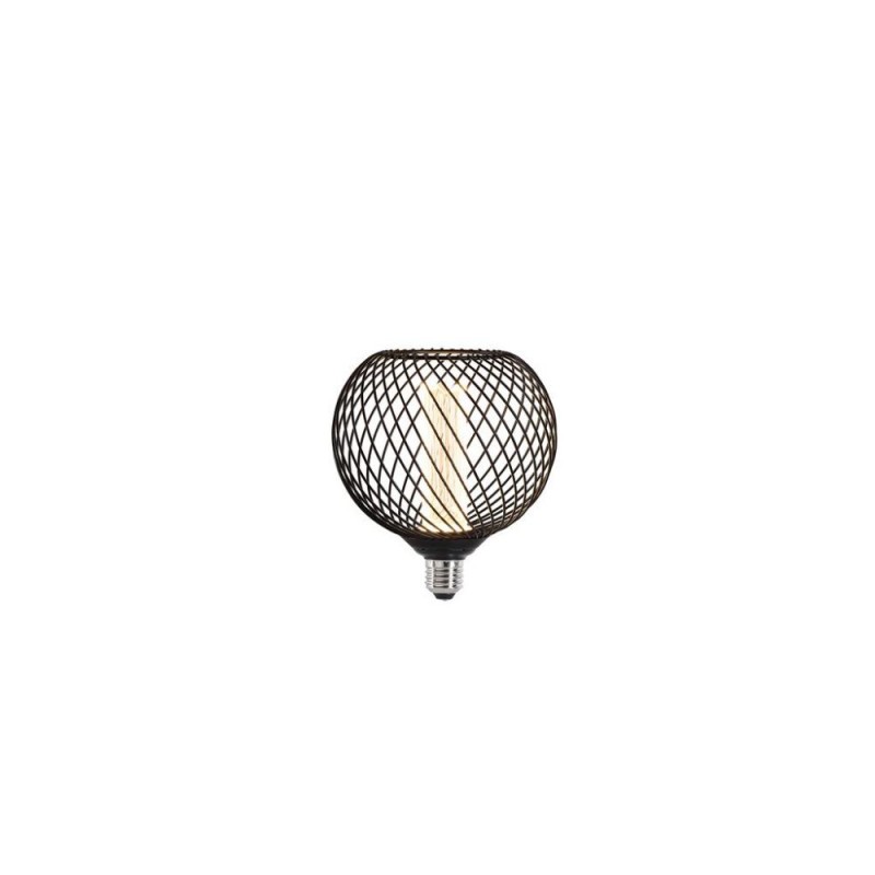 Searchlight-36604BK - Searchlight - E27 Dimmable Black Wire Mesh Globe Bulb 4.5W - 320 lm