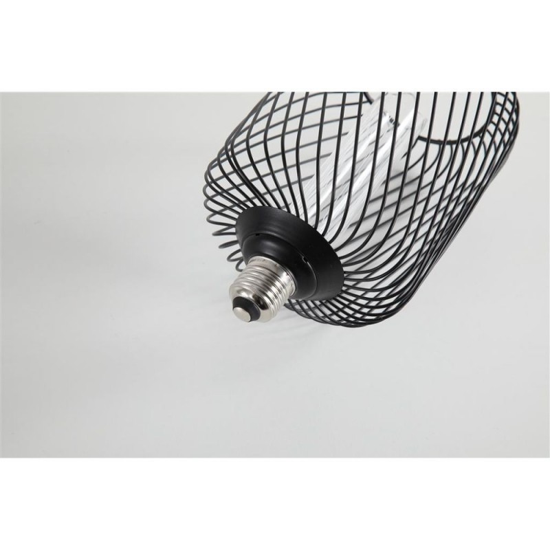 Searchlight-36605BK - Searchlight - E27 Dimmable Black Wire Mesh Drum Bulb 4.5W - 320 lm