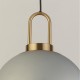 Kitchen Lights - Snowdrop - Frosted Glass & Antique Brass 3 Light over Island Fitting Searchlight-36632-3AC - Snowdrop - Frosted Glass & Antique Brass 3 Light over Island Fitting