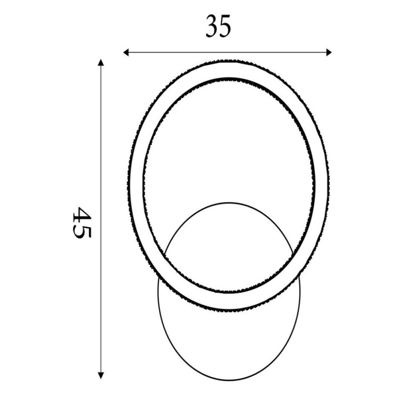 Searchlight-37121CP - Specs - Champagne LED Flush with Crystal Rim
