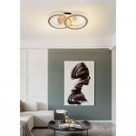 Specs - Champagne 2 Light LED Flush with Crystal Rims