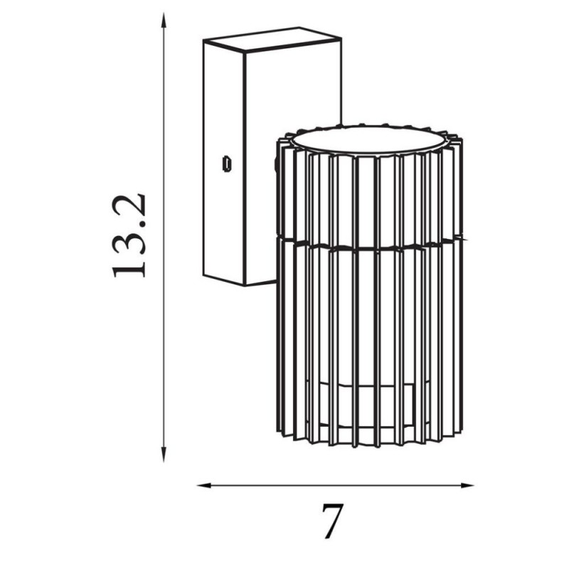 Searchlight-37737BK - Detroit - Black Downlight Wall Lamp IP44