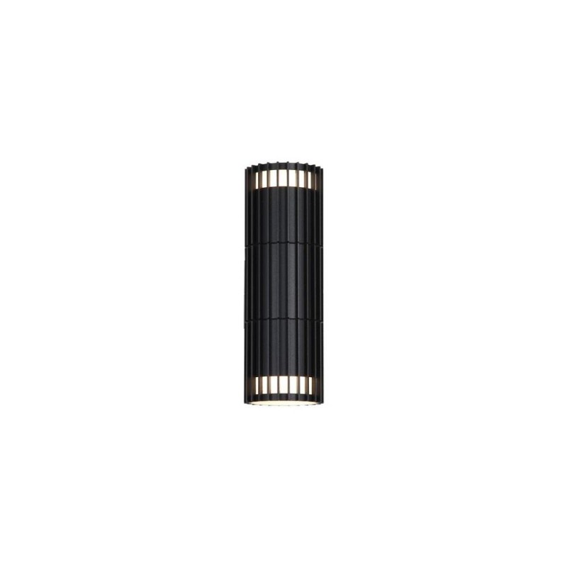 Searchlight-37738BK - Detroit - Black Up & Down Wall Lamp IP44