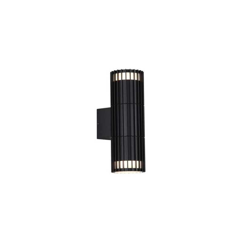 Searchlight-37738BK - Detroit - Black Up & Down Wall Lamp IP44