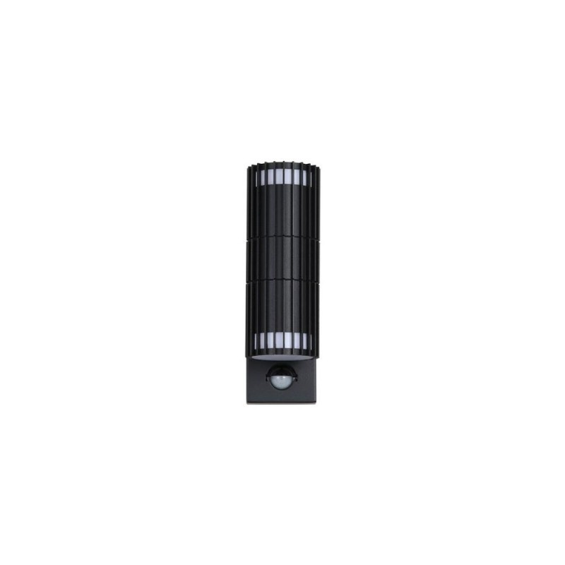 Searchlight-37739BK-PIR - Detroit - Black Up & Down PIR Wall Lamp IP44
