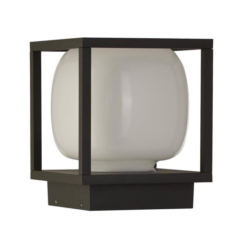 Searchlight-38141BK - Athens - Outdoor White & Black LED Wall/Ceiling Lamp