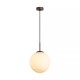 Searchlight-38191-1LT - Carrara - Latte Pendant with Marble Glass ∅ 25 cm
