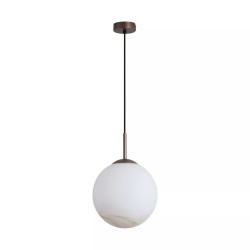 Carrara - Latte Pendant with Marble Glass ∅ 25 cm
