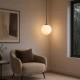 Searchlight-38191-1LT - Carrara - Latte Pendant with Marble Glass ∅ 25 cm