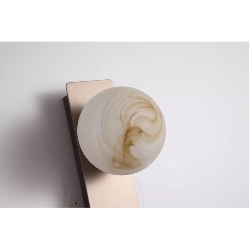 Searchlight-38191-2LT - Carrara - Latte Reading Wall Lamp with Marble Glass