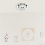 Portland - Mirrored LED Flush with White Glass & Crystal