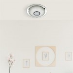 Portland - Mirrored LED Flush with White Glass & Crystal